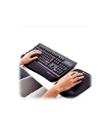 Fellowes Mouse pad with wrist support PlushTouch Mouse pad with wrist pillow 238 x 184 x 25.4 mm Black