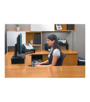 Fellowes Designer Suites Monitor Riser Height adjustment Black