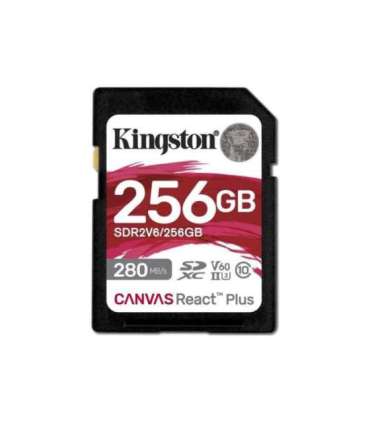Kingston Canvas React Plus 256 GB SD Flash memory class 10