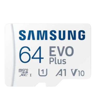 Samsung MicroSD Card EVO Plus 64 GB microSDXC Memory Card Flash memory class U1, V10, A1