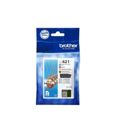 Brother LC421VALDR Ink Cartridges Black, cyan, magenta, yellow