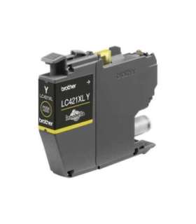 Brother LC421XLY Ink Cartridge, Yellow Brother LC421XLY Ink Cartridge Yellow