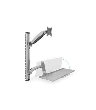 Digitus Wall mount Workstation Adjustable Height, Tilt, Swivel 27 " Maximum weight (capacity) 6 kg Silver