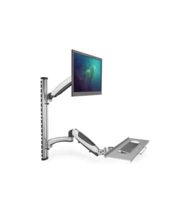 Digitus Wall mount Workstation Adjustable Height, Tilt, Swivel 27 " Maximum weight (capacity) 6 kg Silver