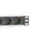 10” Socket Strip with Aluminum Profile, 4-way safety sockets DN-95418
