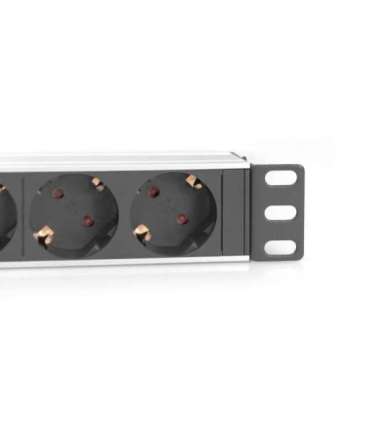 10” Socket Strip with Aluminum Profile, 4-way safety sockets DN-95418