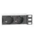 10” Socket Strip with Aluminum Profile, 4-way safety sockets DN-95418
