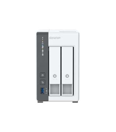 QNAP 2-bay 2.5 GbE NAS with Integrated NPU TS-216G ARM 4-core Cortex-A55 Processor frequency 2.0 GHz 4 GB