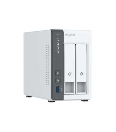 QNAP 2-bay 2.5 GbE NAS with Integrated NPU TS-216G ARM 4-core Cortex-A55 Processor frequency 2.0 GHz 4 GB