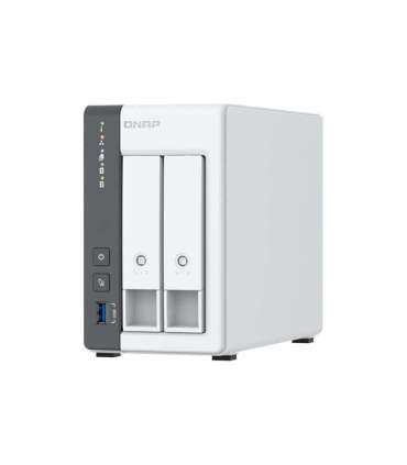 QNAP 2-bay 2.5 GbE NAS with Integrated NPU TS-216G ARM 4-core Cortex-A55 Processor frequency 2.0 GHz 4 GB