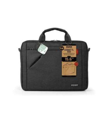 PORT DESIGNS ECO SYDNEY Fits up to size 15.6 " Laptop Case Black Shoulder strap