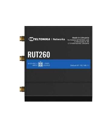 LTE Cat 6 Router RUT260 802.11n 10/100 Mbit/s Ethernet LAN (RJ-45) ports 2 Mesh Support No MU-MiMO No 4G