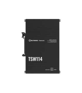 Teltonika DIN Rail Switch TSW114 Unmanaged Wall-mountable Gigabit Ethernet (copper) ports quantity 5 Power