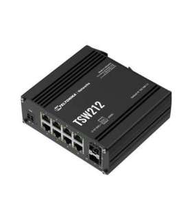 Teltonika Switch, 8 ports TSW212 L2 managed Wall-mountable SFP ports quantity 2