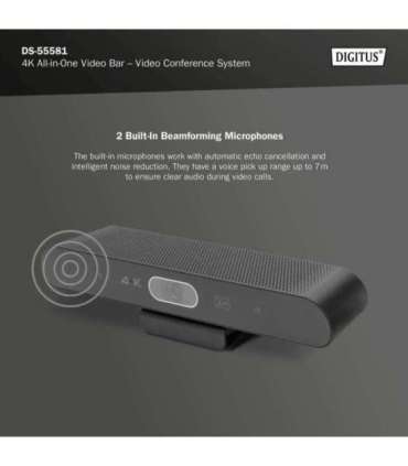 Digitus 4K All-in-One Video Bar - Video Conference System DS-55581