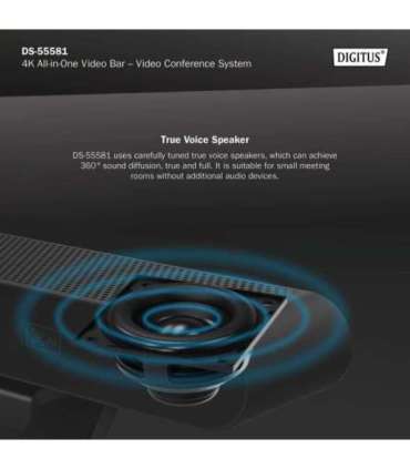 Digitus 4K All-in-One Video Bar - Video Conference System DS-55581