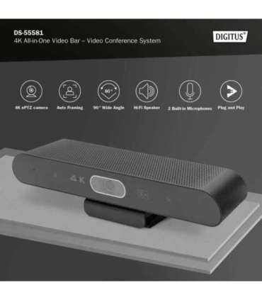 Digitus 4K All-in-One Video Bar - Video Conference System DS-55581