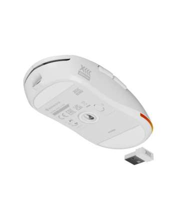 Genesis Zircon XIII Custom Wireless Gaming Mouse 2.4 GHz, USB White