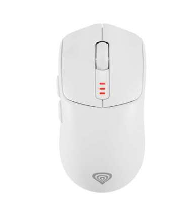 Genesis Zircon 500 Wireless/Wired Gaming Mouse 2.4 GHz, Bluetooth, USB White