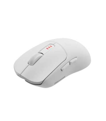 Genesis Zircon 500 Wireless/Wired Gaming Mouse 2.4 GHz, Bluetooth, USB White