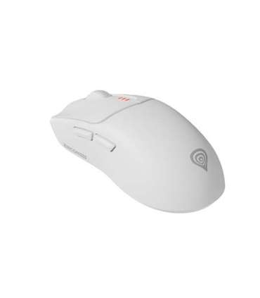 Genesis Zircon 500 Wireless/Wired Gaming Mouse 2.4 GHz, Bluetooth, USB White