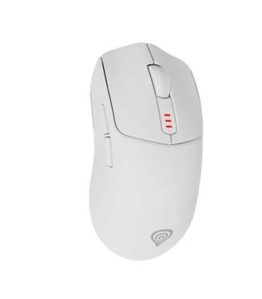 Genesis Zircon 500 Wireless/Wired Gaming Mouse 2.4 GHz, Bluetooth, USB White