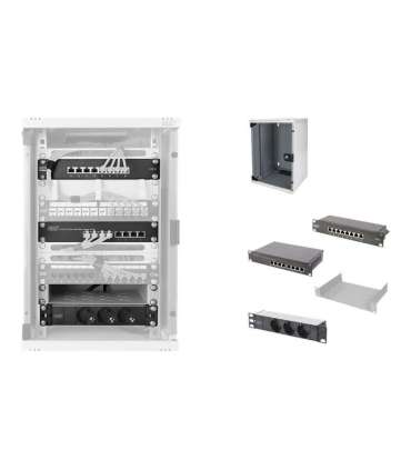 Digitus Network Set - 254 mm (10") - 9U, 312 x 300 mm DN-10-SET-2 Grey