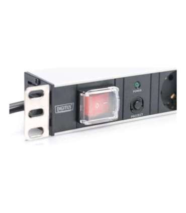 Digitus Aluminum outlet strip with overload protection DN-95403 Sockets quantity 7