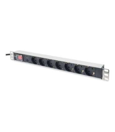 Digitus Aluminum outlet strip with overload protection DN-95403 Sockets quantity 7