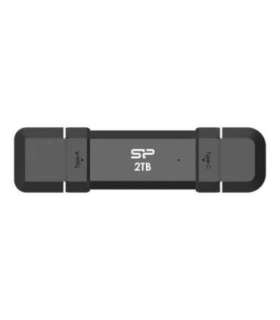 Silicon Power Portable External SSD DS72 250 GB USB Type-A and USB Type-C 3.2 Gen 2 Black