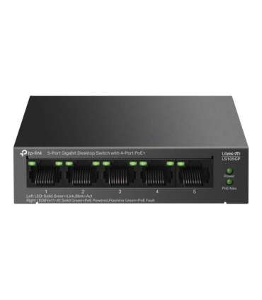 TP-LINK 5-Port Gigabit Desktop Switch with  4-Port PoE+ LS105GP Unmanaged Desktop