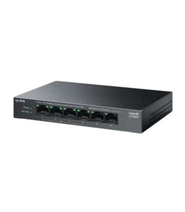 TP-LINK 6-Port 10/100 Mbps Desktop Switch with 4-Port PoE LS106LP Unmanaged Desktop
