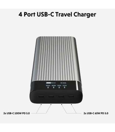 Hyper HyperJuice 245W USB-C 100Wh Battery Pack with OLED Display