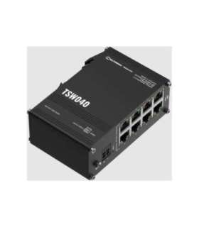 Teltonika Industrial Switch TSW040 Unmanaged DIN rail mountable 10/100 Mbps (RJ-45) ports quantity 8 PoE+