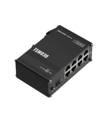 Teltonika Switch TSW030 Unmanaged DIN rail mountable 10/100 Mbps (RJ-45) ports quantity 8 Power supply type