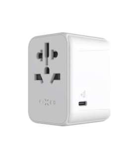 Fixed Voyager World Adapter FIXCT30-1C2A-WH USB-A/USB-C Travel Adapter