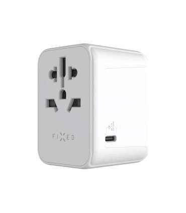 Fixed Voyager World Adapter FIXCT30-1C2A-WH USB-A/USB-C Travel Adapter