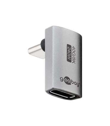 Goobay 74442 USB-C™ Adapter Vertical 90° Long, USB4™ Goobay