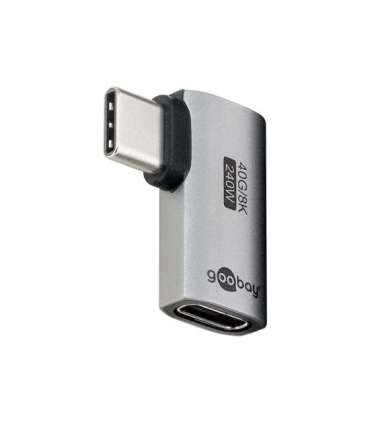 Goobay 74441 USB-C™ Adapter Horizontal 90°, USB4™ Goobay
