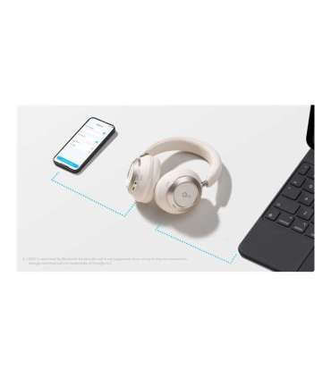 Anker Soundcore Foldable Headphones Space One Pro Bluetooth Over-ear Microphone Wireless Cream White