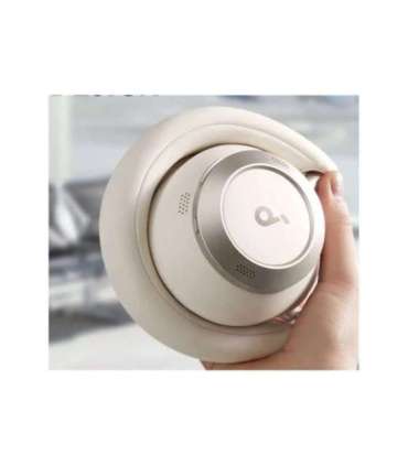 Anker Soundcore Foldable Headphones Space One Pro Bluetooth Over-ear Microphone Wireless Cream White