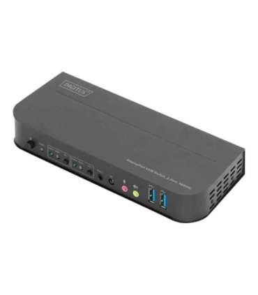 Digitus KVM Switch, 2-Port, 4K60Hz, 2 x DP in, 1 x DP/HDMI out DS-12850
