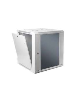 SOMI Networks 22U, 19″ Network Wall Cabinet 22U-60/45FPC Gray With Front Glass Doors Unassembled Depth: 45