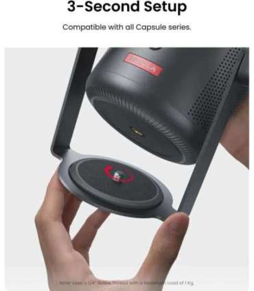 Anker Nebula Capsule Gimbal Stand Adjustable Viewing Angle Maximum weight (capacity) 1 kg Black