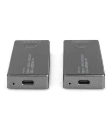 Digitus 4K Wireless Video Extender, 30 m (USB-C - HDMI) DS-55324 Black/Silver