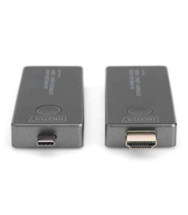 Digitus 4K Wireless Video Extender, 30 m (USB-C - HDMI) DS-55324 Black/Silver