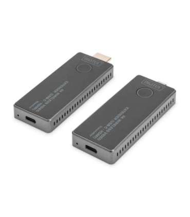 Digitus 4K Wireless Video Extender, 30 m (USB-C - HDMI) DS-55324 Black/Silver