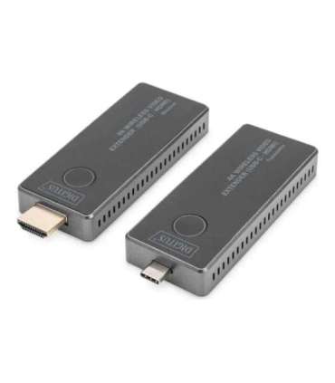 Digitus 4K Wireless Video Extender, 30 m (USB-C - HDMI) DS-55324 Black/Silver