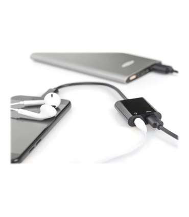 Digitus USB Type-C adapter/Converter, Type-C to USB Type-C with 3.5mm stereo AK-300400-002-S