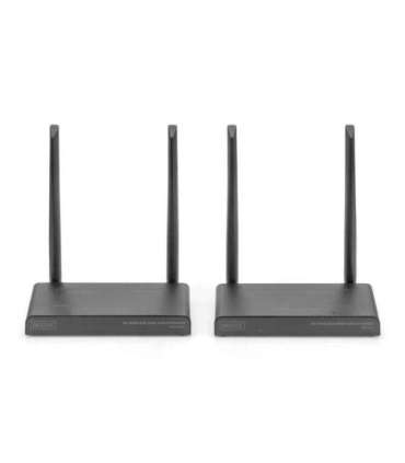 Digitus 4K Wireless HDMI KVM Extender Set, 150 m DS-55328 Black